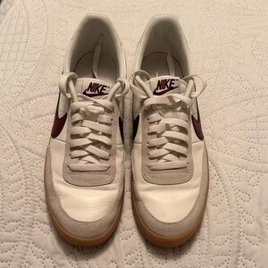 Nike Men's White and Burgundy Killshot Sneakers